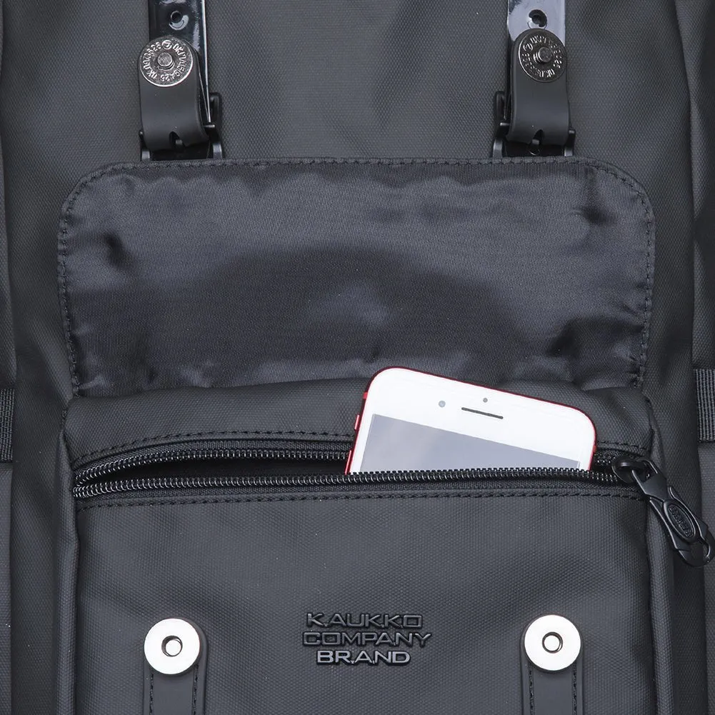 KAUKKO Backpack for city trips, EP5-9 ( Black / 16.1L)