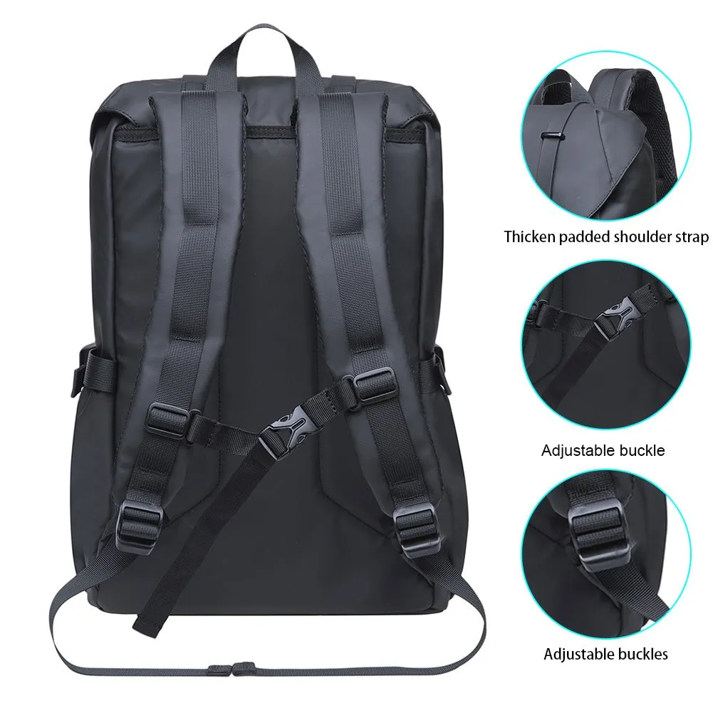 KAUKKO Backpack for city trips, EP5-9 ( Black / 16.1L)
