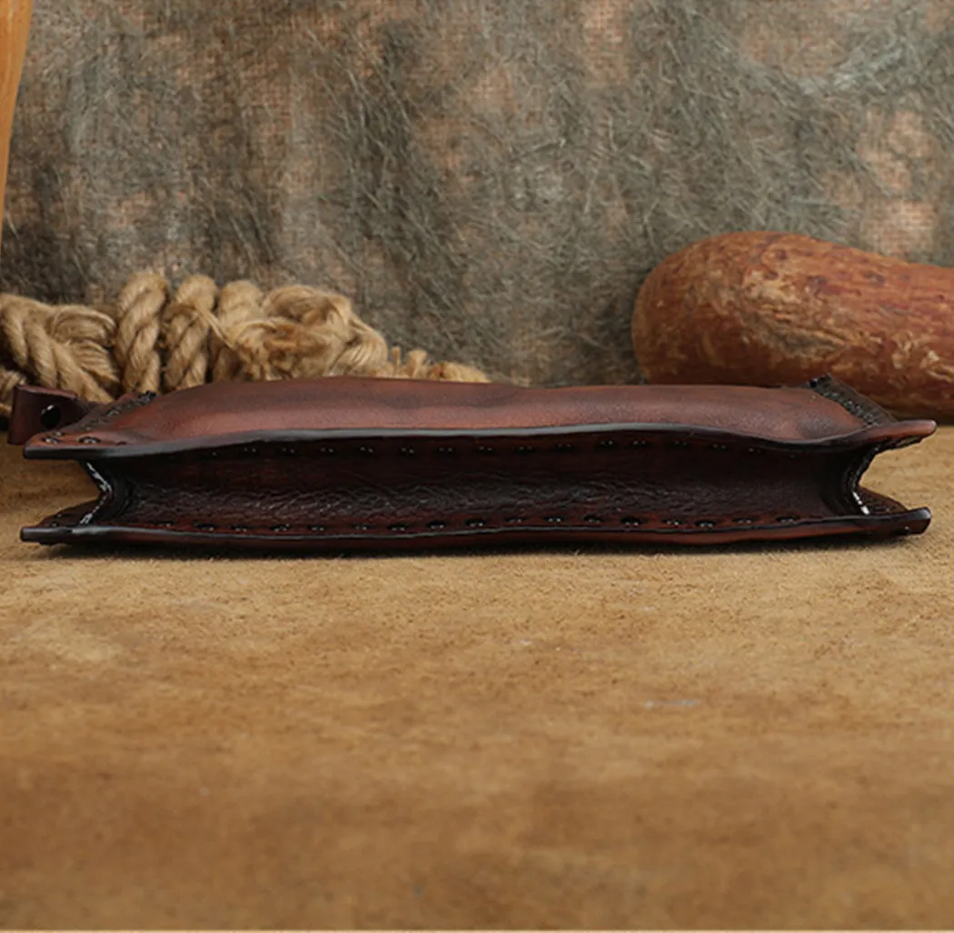Ladies Leather Side Bag Brown Leather Shoulder Purse