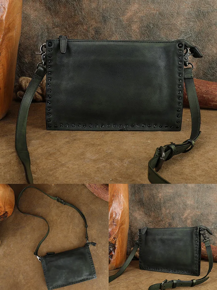 Ladies Leather Side Bag Brown Leather Shoulder Purse