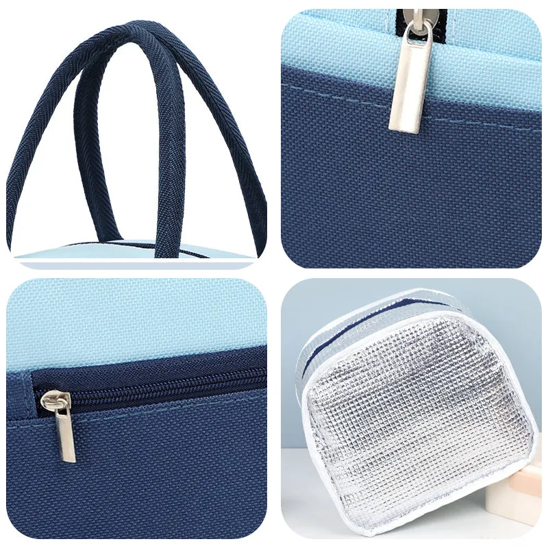 Lunch box bags, large-capacity portable lunch bags, aluminum foil insulated lunch bags lunch box bag，Insulated Cooler Lunch Bag