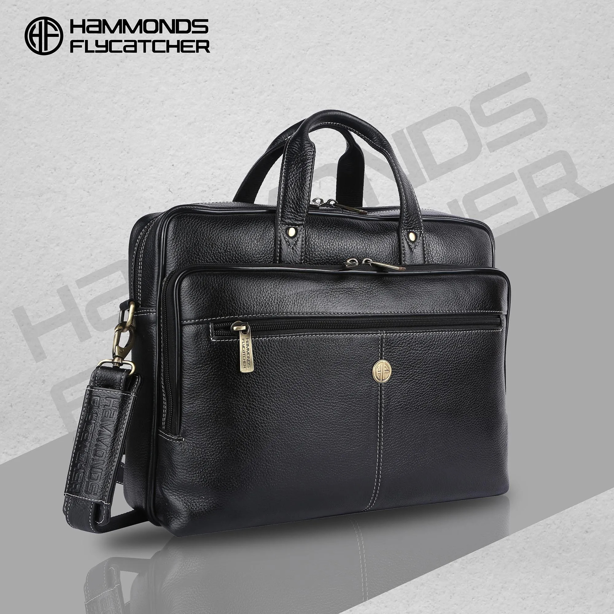 Luxury Leather Laptop Bag for Men - Office Shoulder Bag - Fits 14/15.6/16 Inch Laptops/MacBook