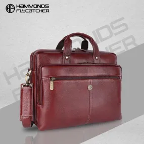 Luxury Leather Laptop Bag for Men - Office Shoulder Bag - Fits 14/15.6/16 Inch Laptops/MacBook