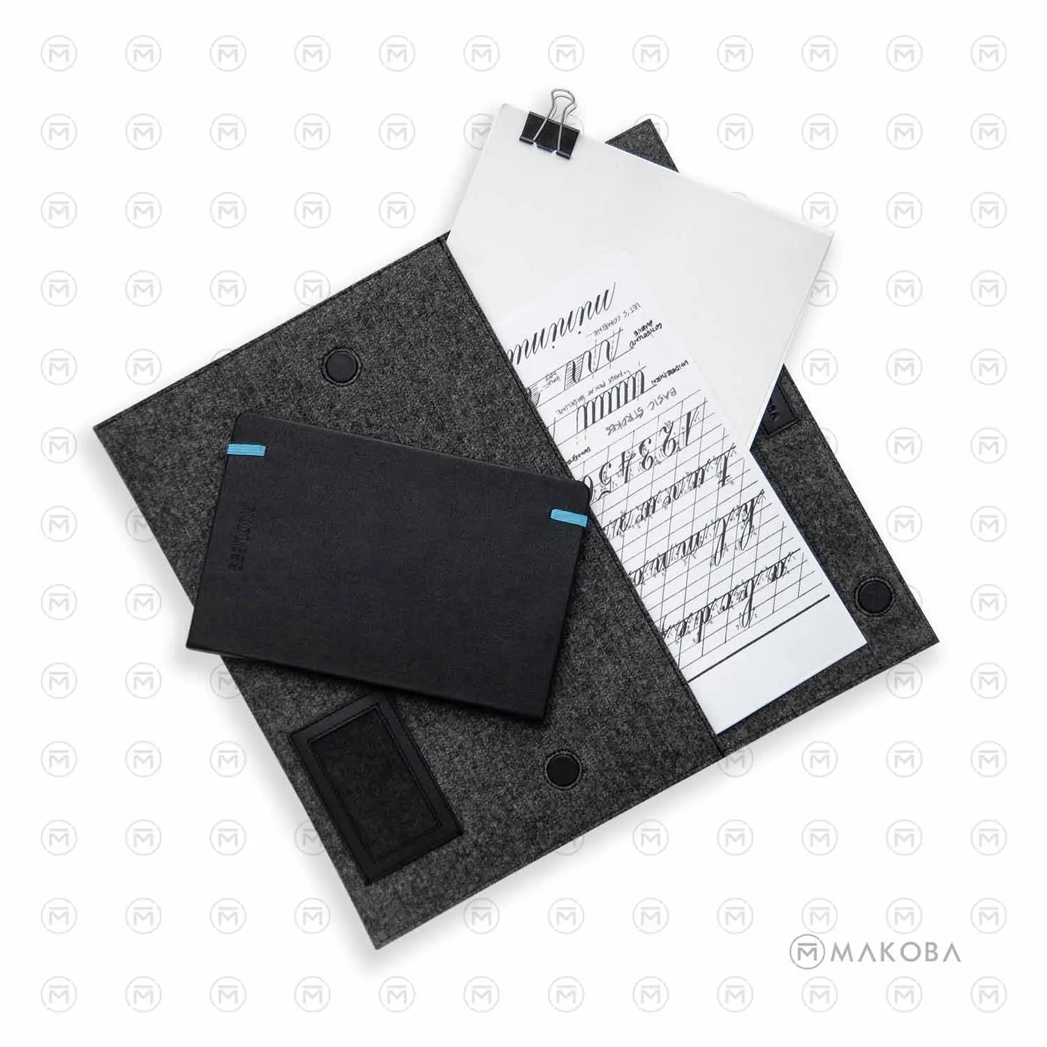 Makoba Felt Folder, Grey