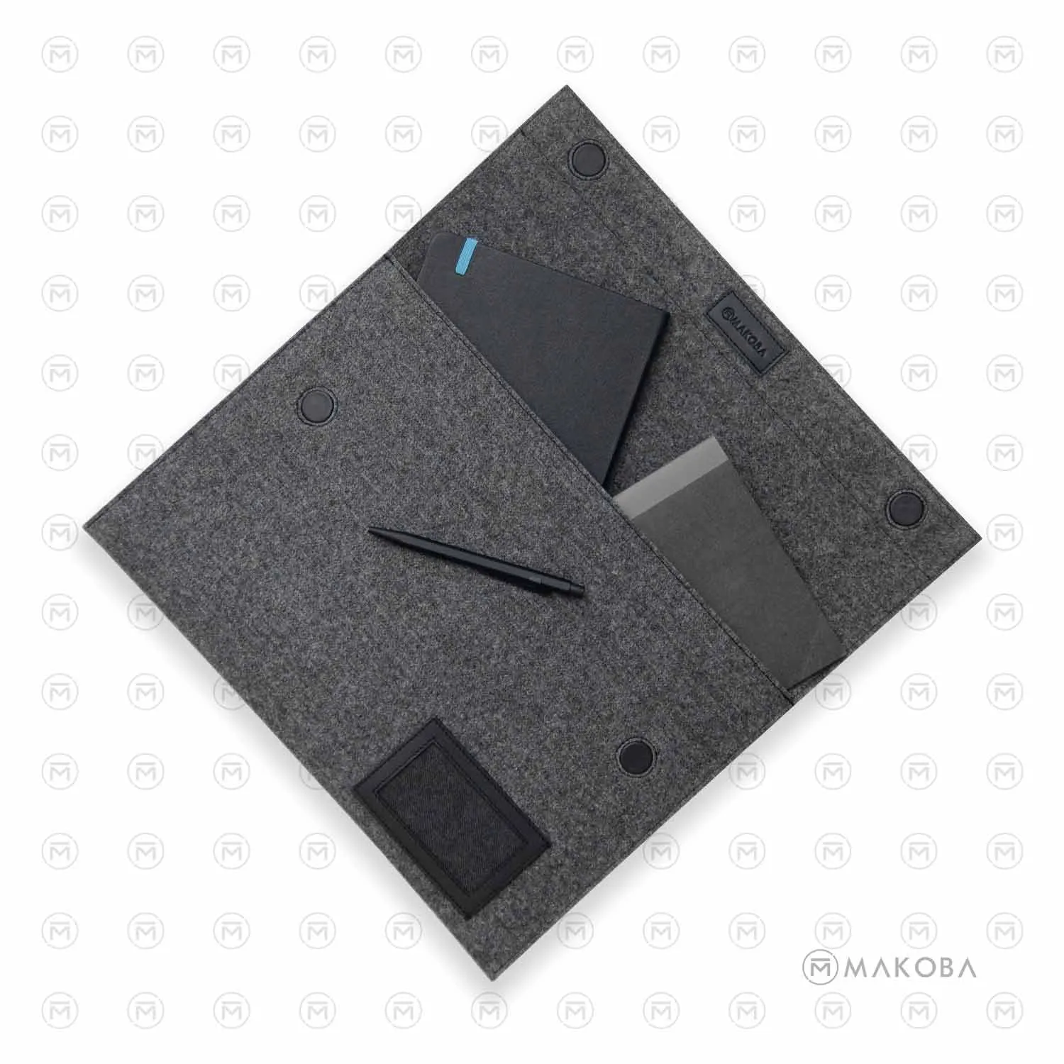 Makoba Felt Folder, Grey
