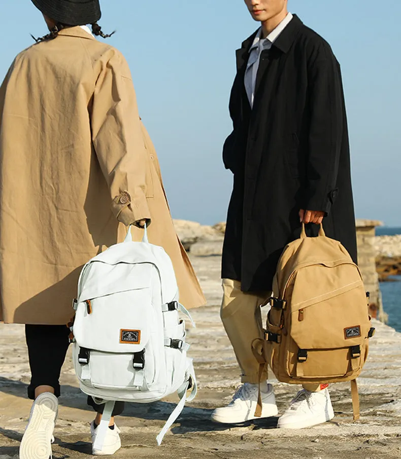 Medium Ladies Canvas Travel Backpack Bag Women Rucksack For Women