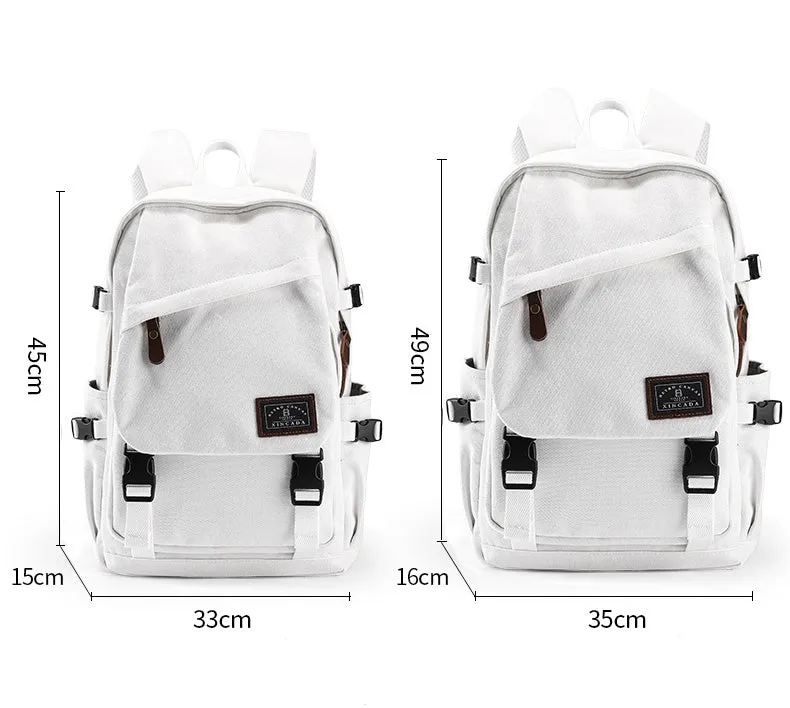 Medium Ladies Canvas Travel Backpack Bag Women Rucksack For Women
