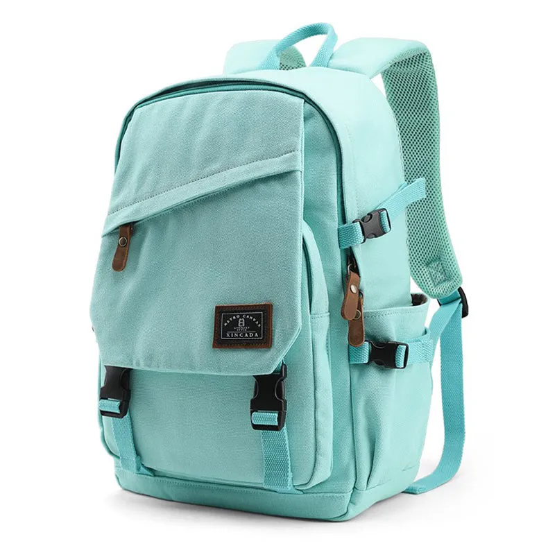 Medium Ladies Canvas Travel Backpack Bag Women Rucksack For Women