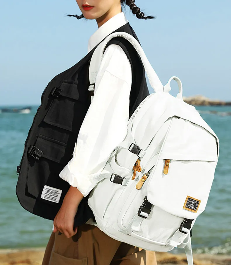 Medium Ladies Canvas Travel Backpack Bag Women Rucksack For Women