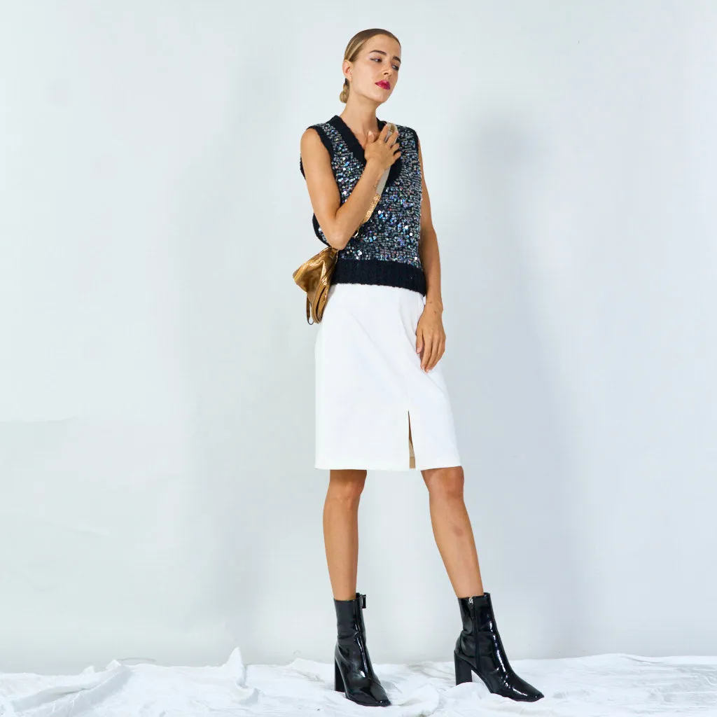 Metallic leather shoulder bag wholesale