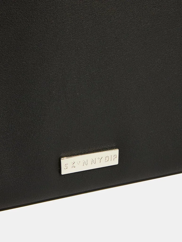 Monochrome Wave Fuzzy Laptop Case