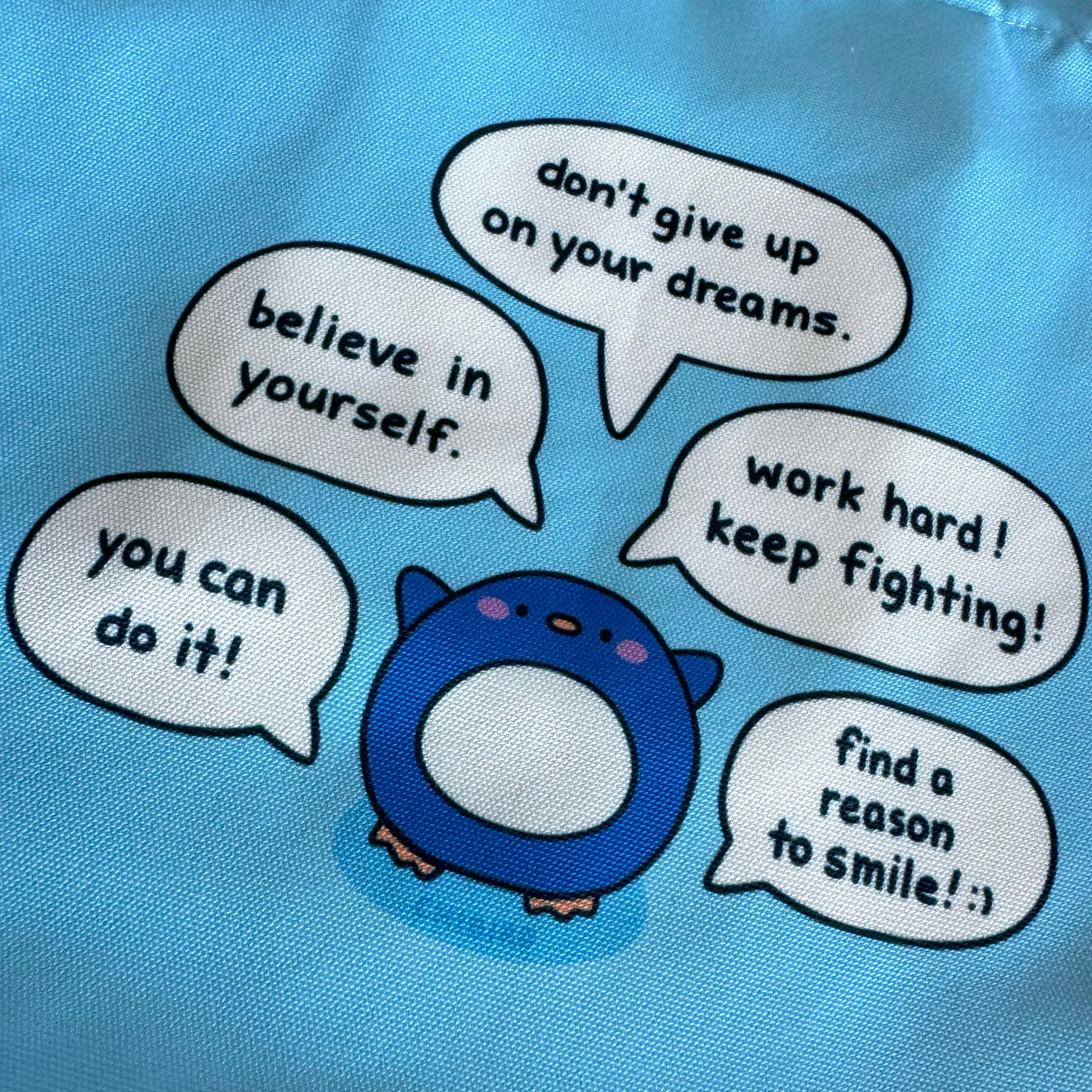 Motivational Penguin Tote Bag