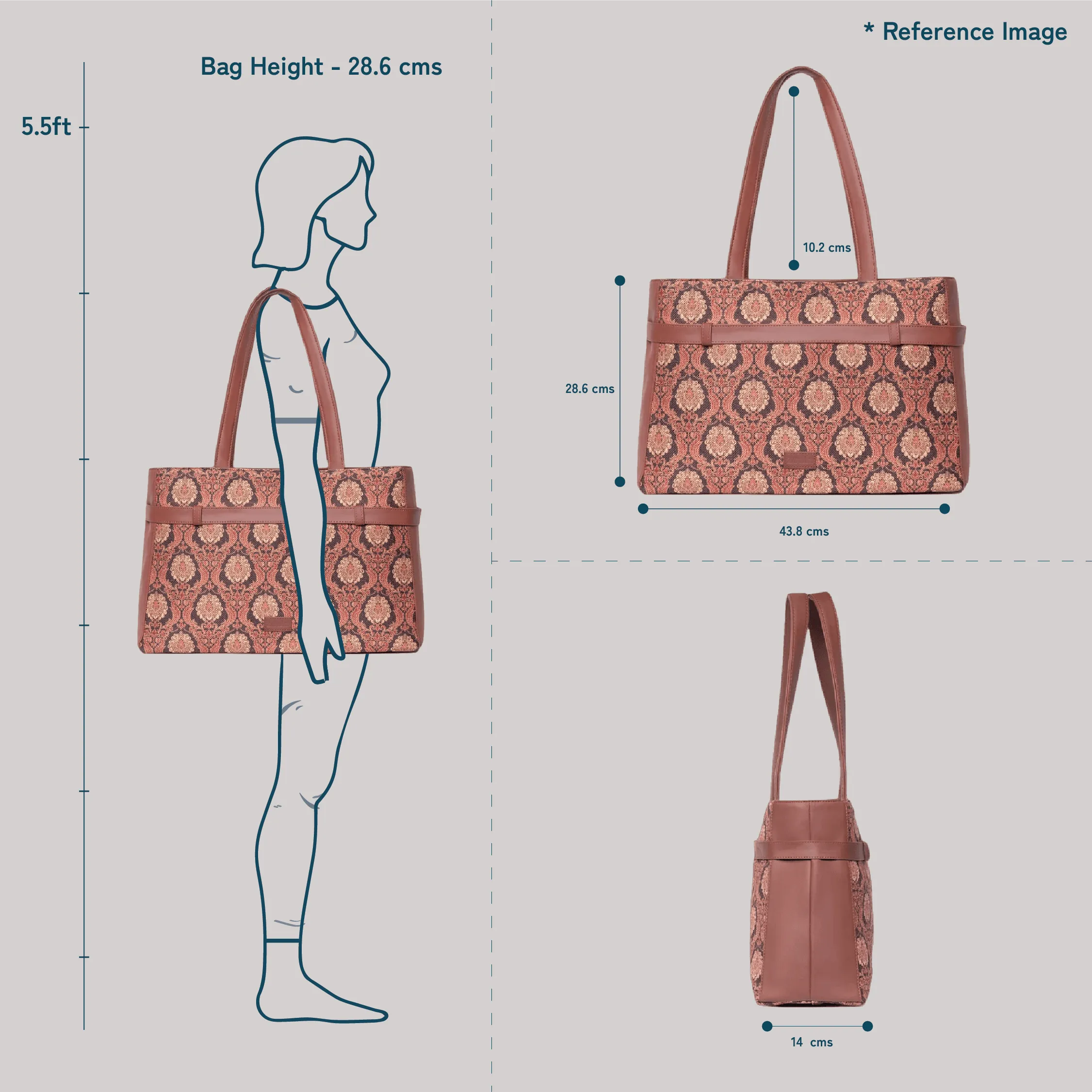 Multicolor Mandala Print Statement Office Bag