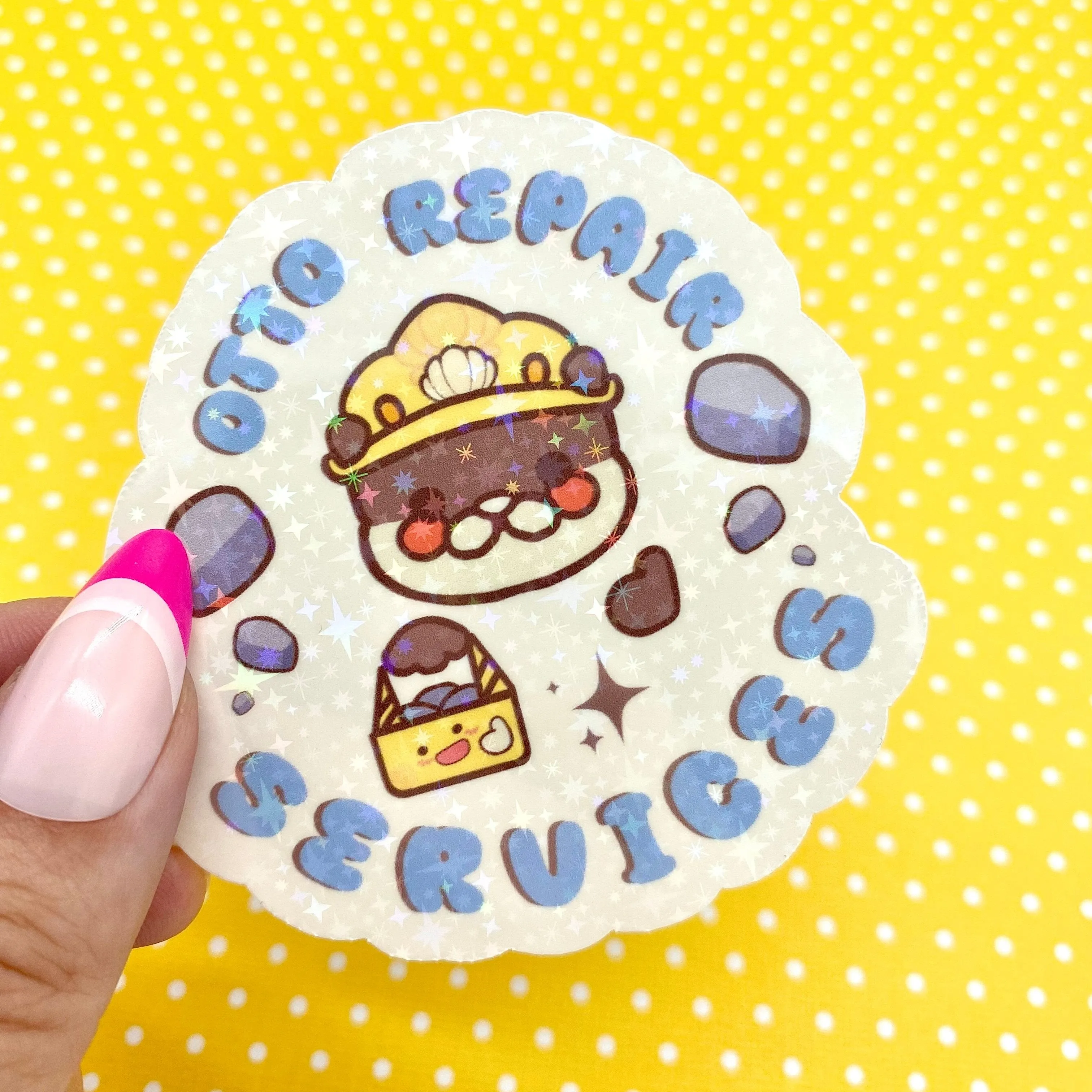 Otto Repair Services Holographic vinyl sticker
