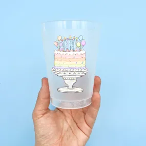 Pastel Birthday Cake Party Cup Set