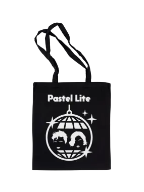 PASTEL LITE: PASTEL LITE (BLACK) TOTE BAG
