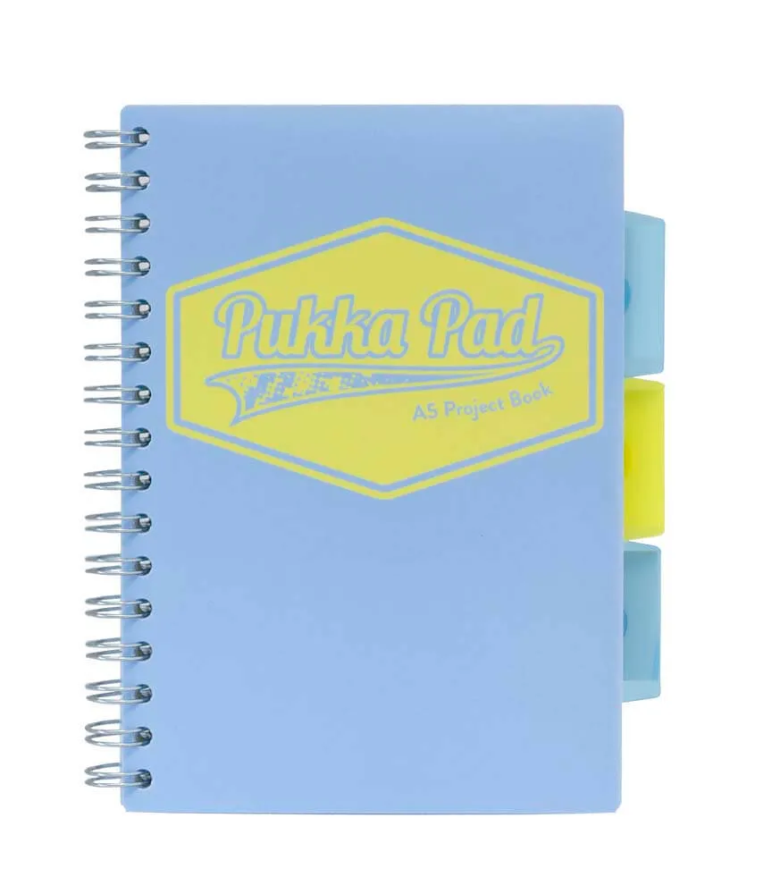 Pastel Project Books A5 - Assorted Pack of 3