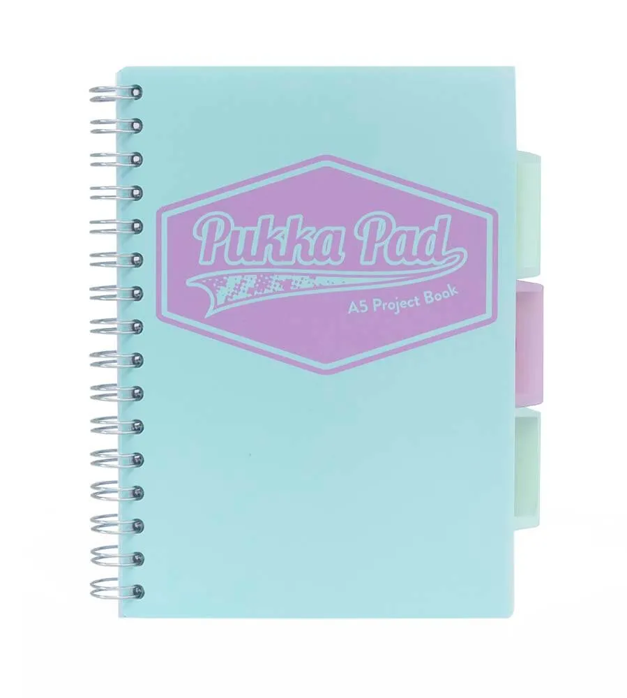 Pastel Project Books A5 - Assorted Pack of 3