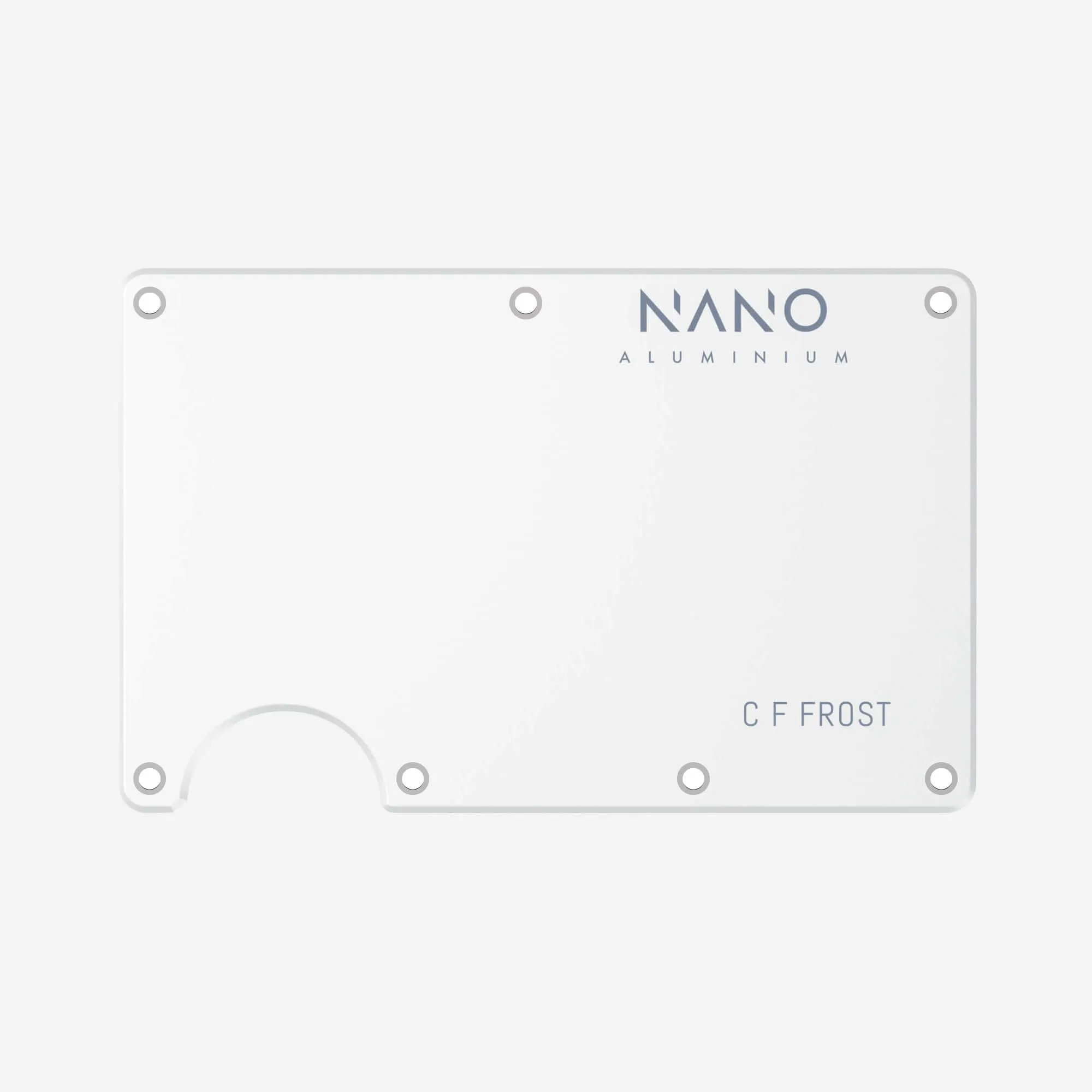 Personalised Front & Back Wallet Cover Plates (Carrera White)