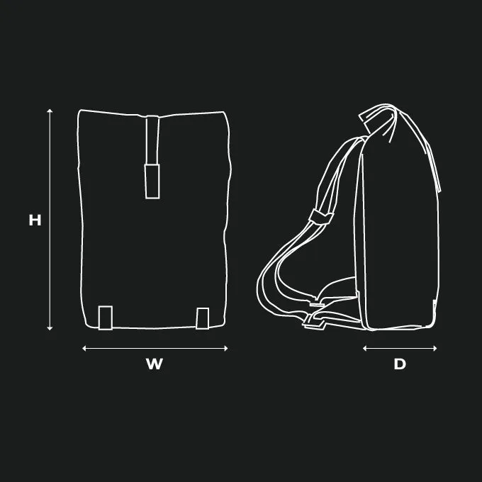 Pickwick Coated Remade Backpack Black
