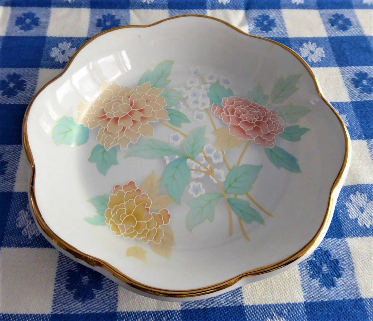 Pin Dish Royal Winton Ring Dish England 1980s Trinket Teabag Caddy Vanity Desk