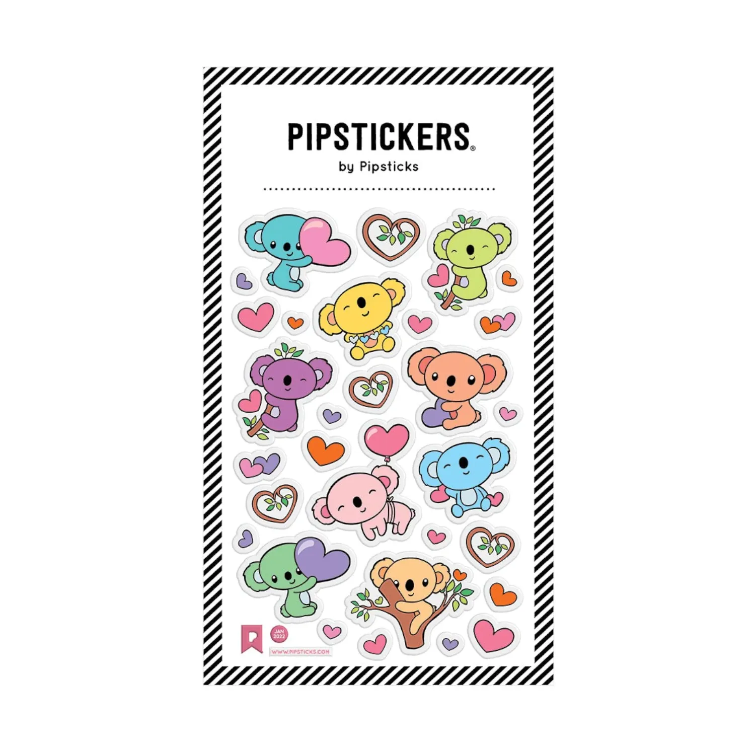 Pipsticks - AS004039 | Puffy Sticker: Pastel Koalas
