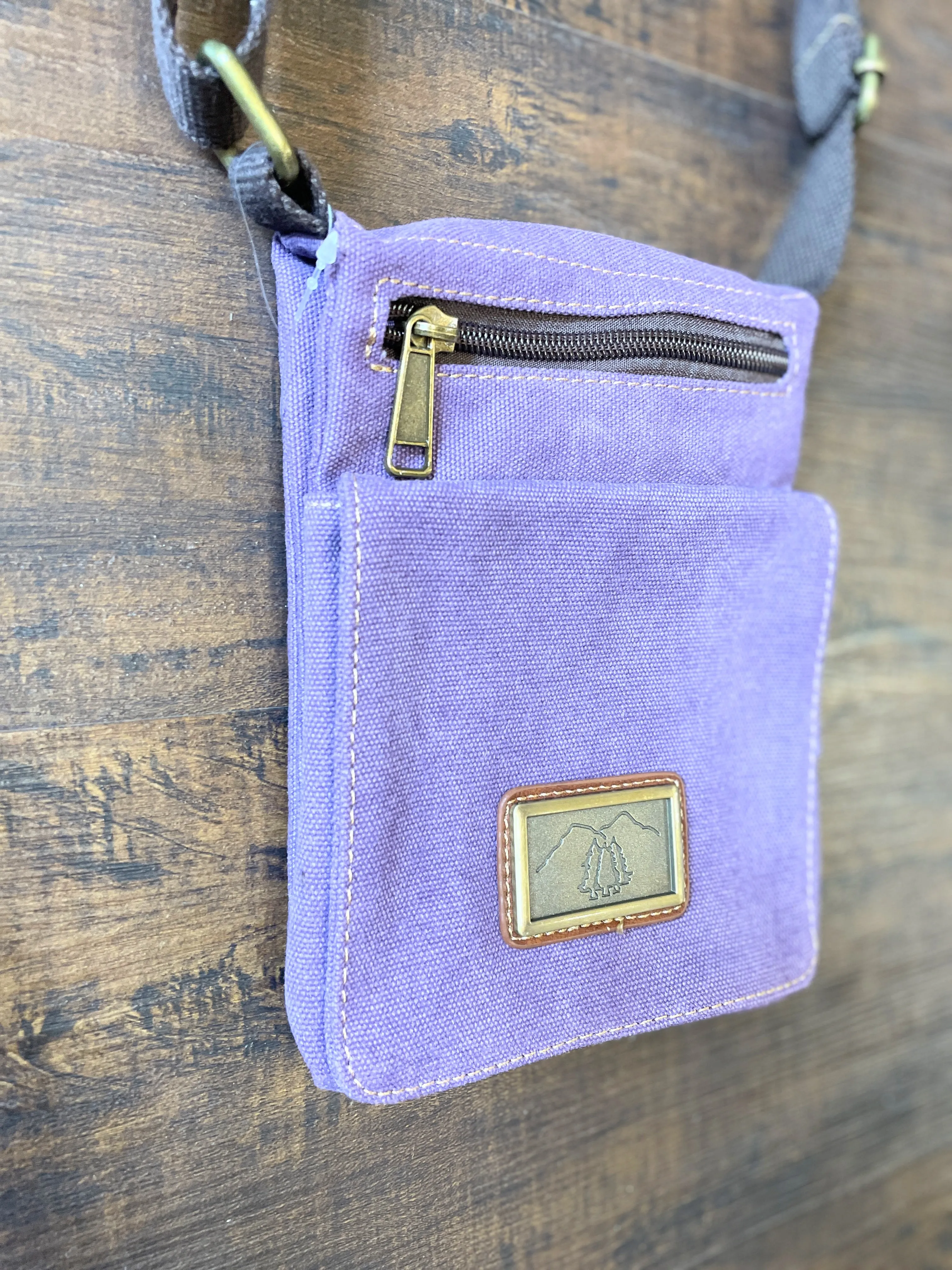 Purple Canvas Grab & Go Crossbody