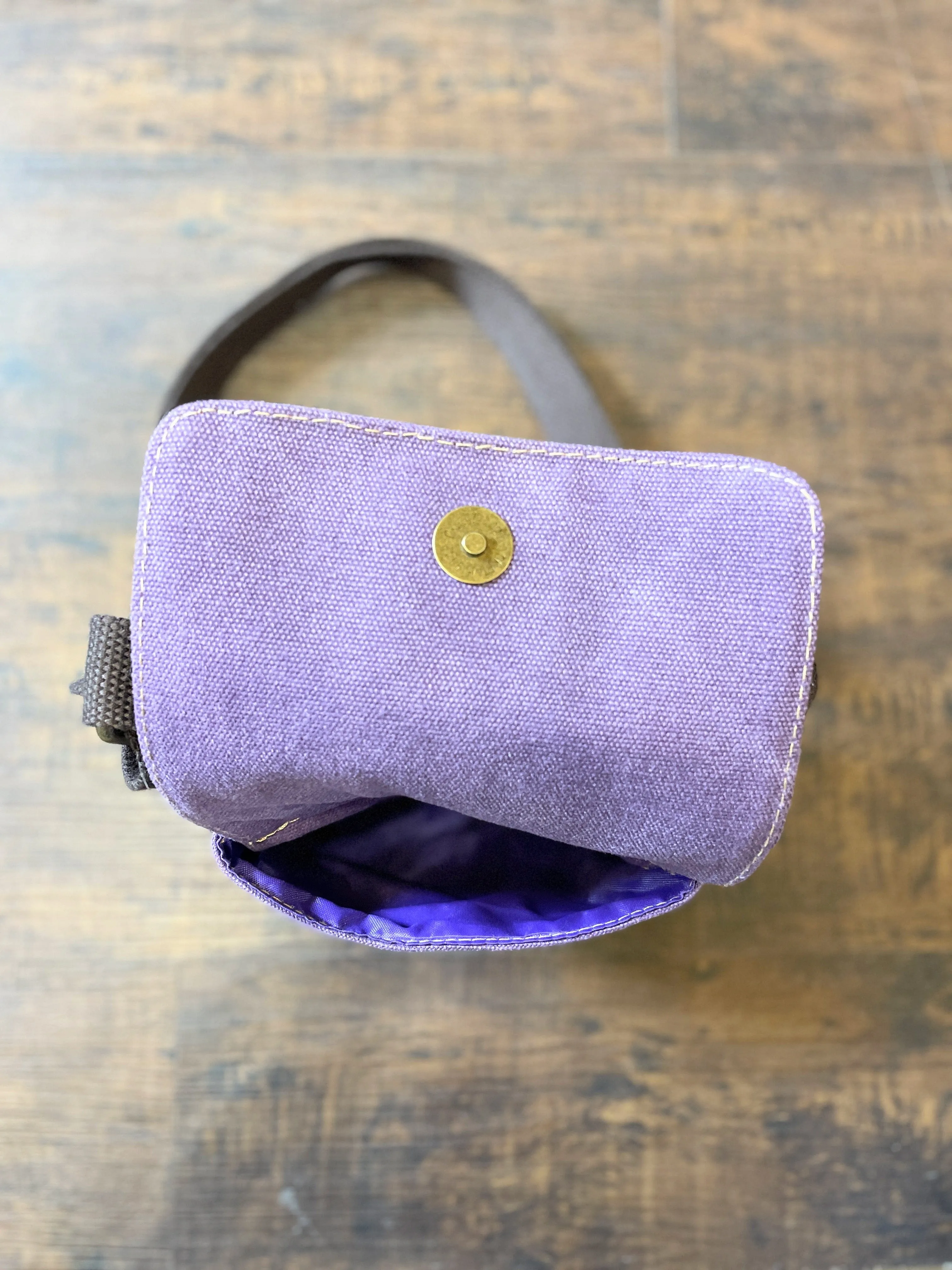 Purple Canvas Grab & Go Crossbody
