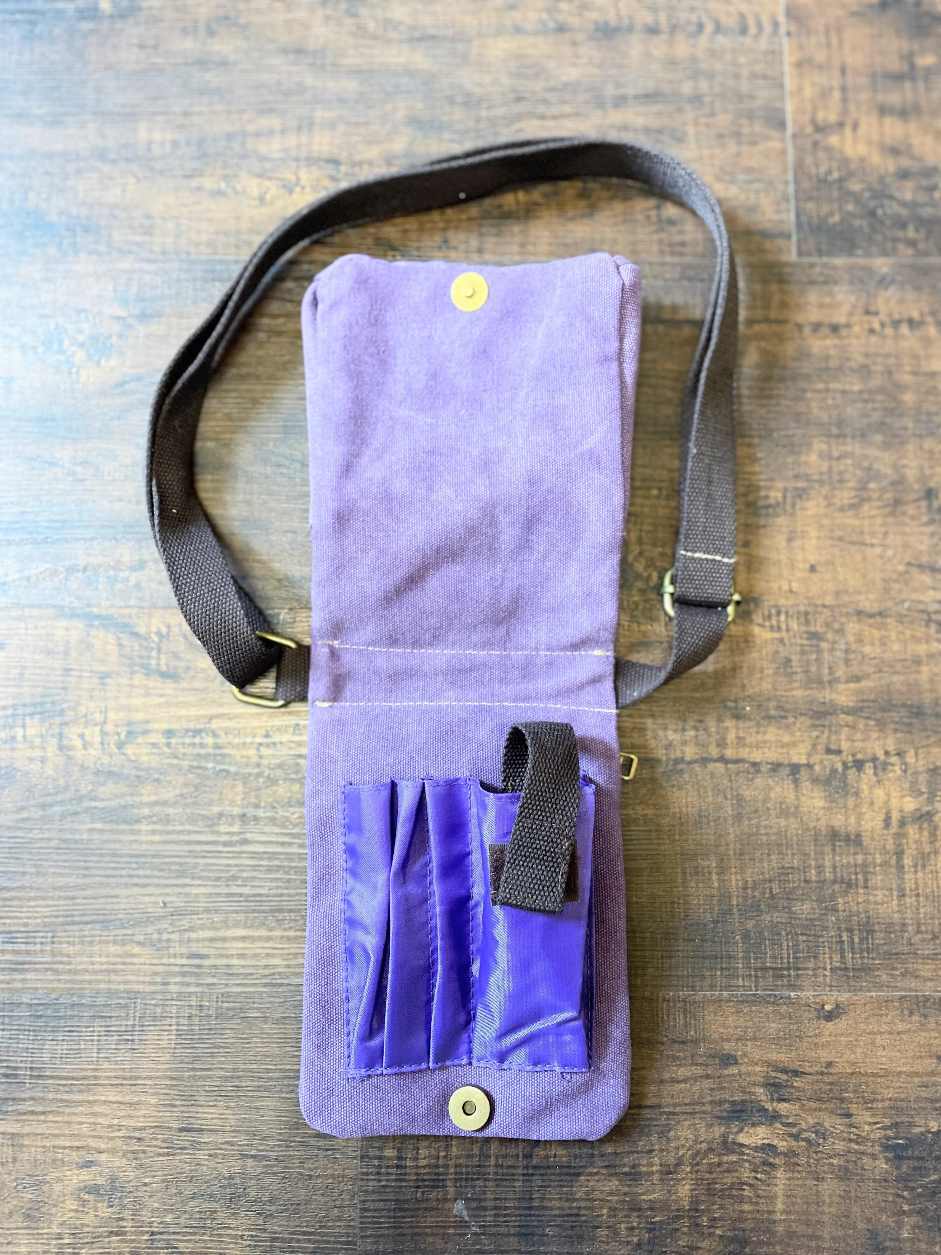 Purple Canvas Grab & Go Crossbody