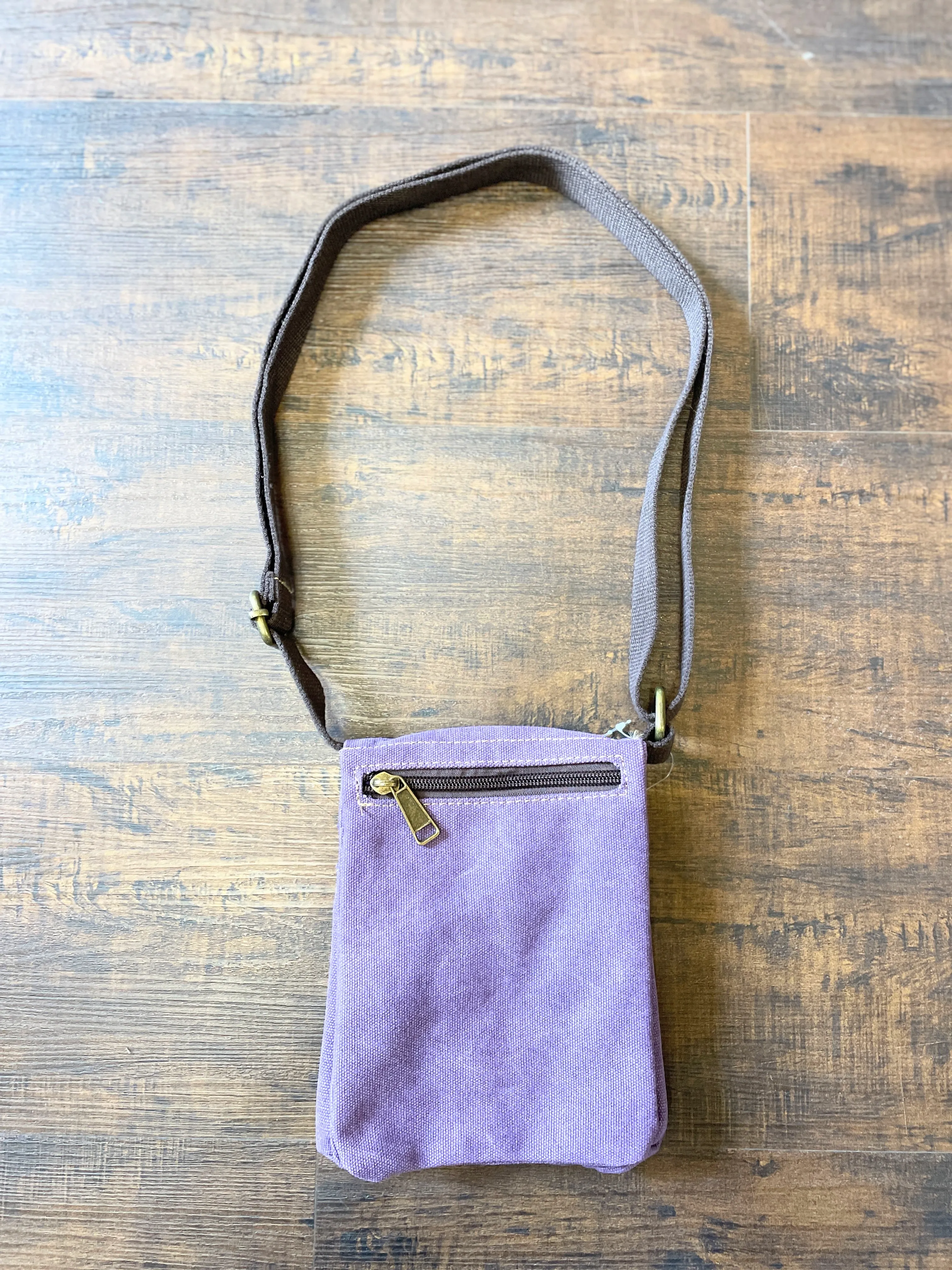 Purple Canvas Grab & Go Crossbody