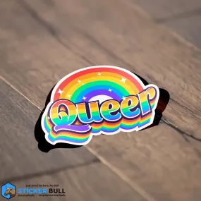 Queer Rainbow LGBTQIA  Support Pride Sticker