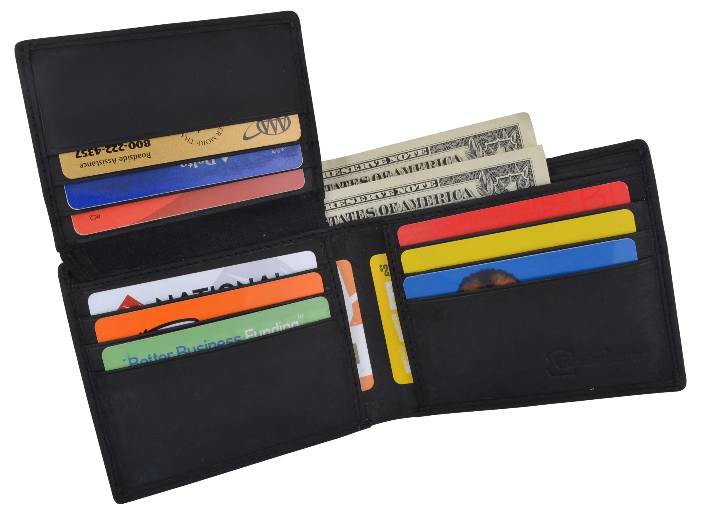 RFID Mens Welcome to Fabulous Las Vegas Nevada Leather Bifold Wallet /53HTC Las Vegas