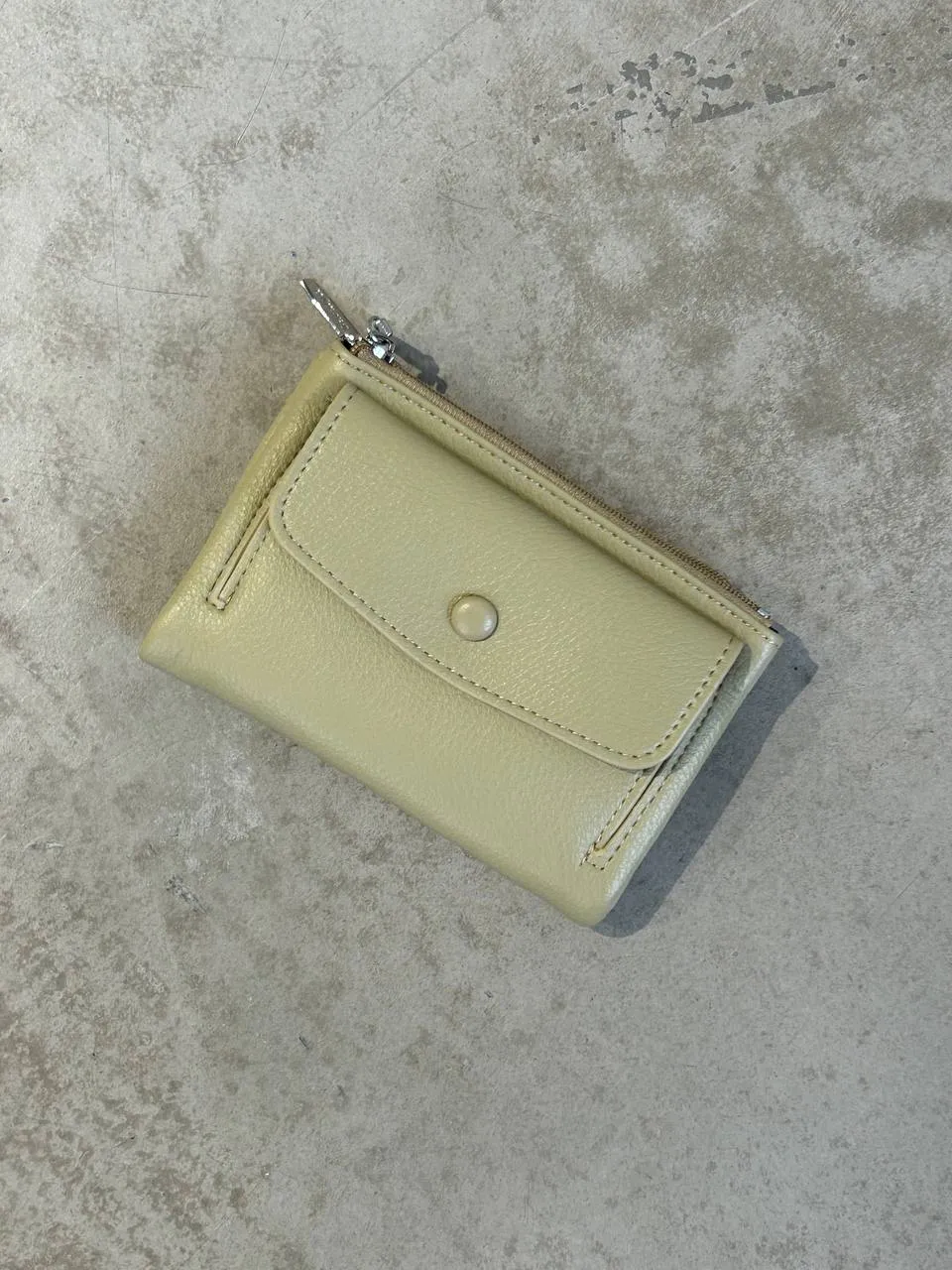Small wallet with button