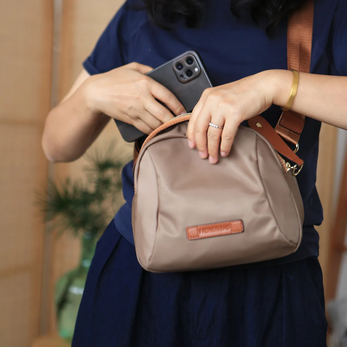 Small Women's Nylon Crossbody Bag Ladies Shoulder Bag