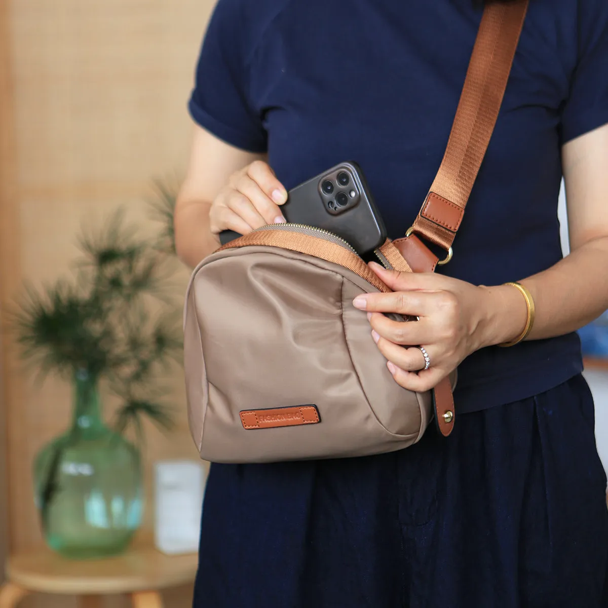 Small Women's Nylon Crossbody Bag Ladies Shoulder Bag