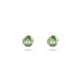 Stilla Stud Cut Green Gold-tone Plated Earrings 5639120
