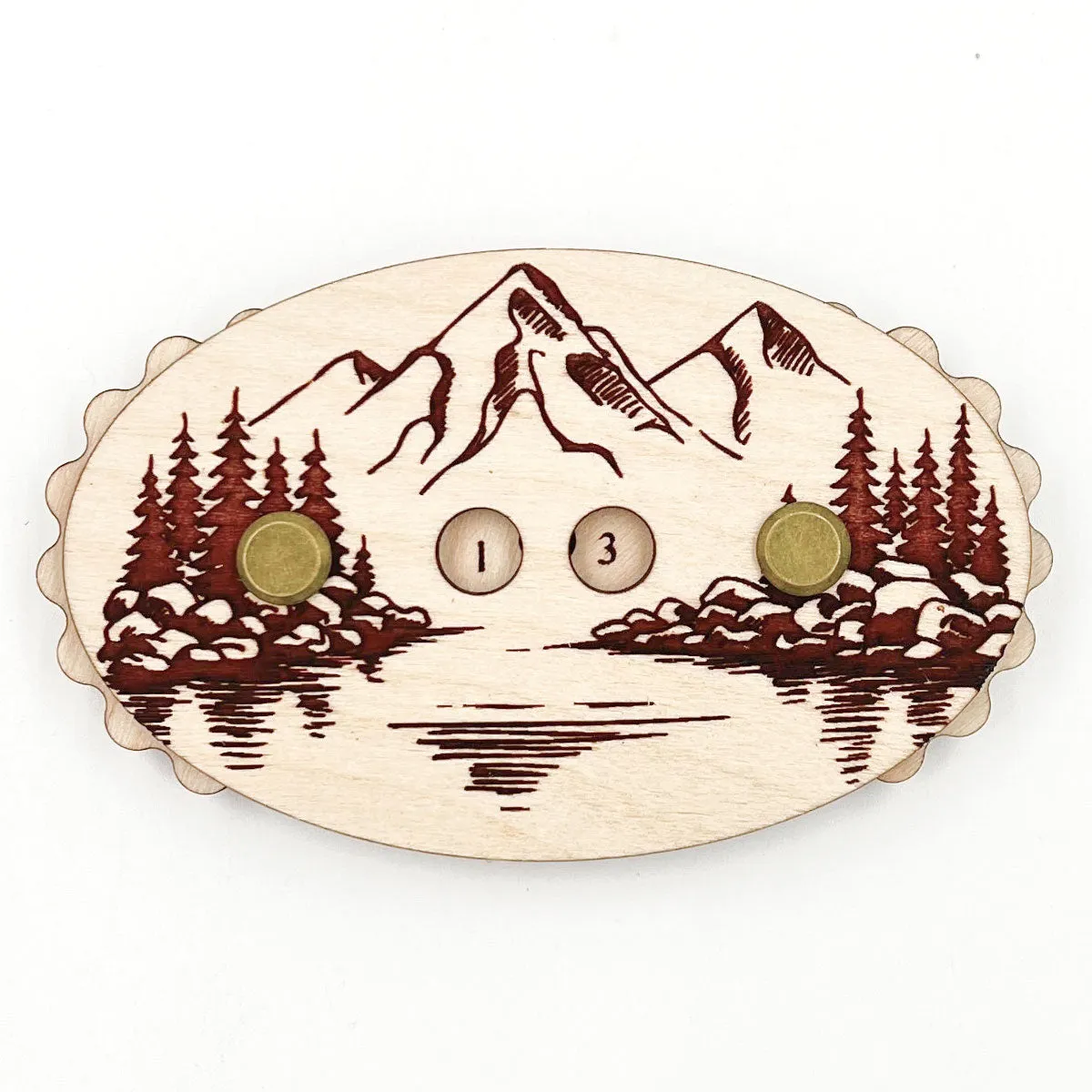 Sunrise Grove Row Counter - Stitch Mountain - Maple Wood