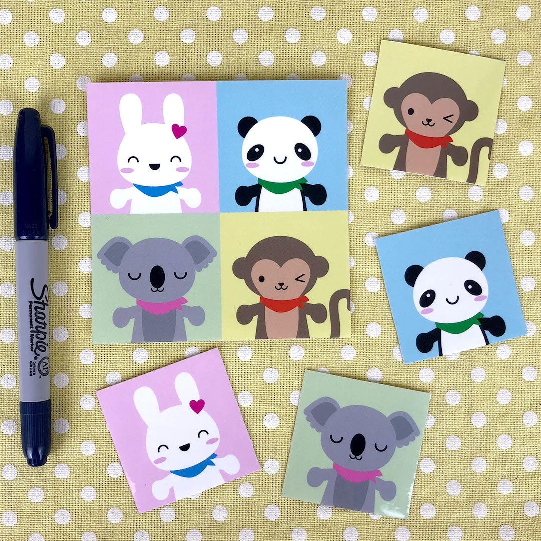 Super Cute Kawaii Animals Stickers
