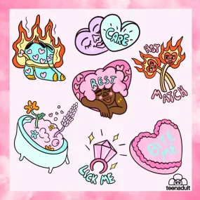 Teenadult Give This to Your Crush Sticker Sheet