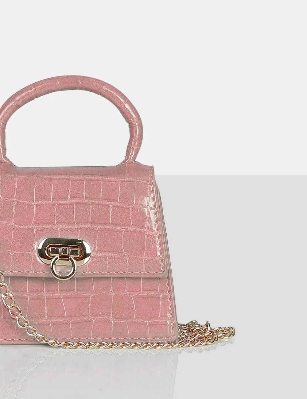 The Lilly Pink Textured Mini Bag