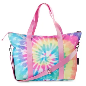 Top Trenz Inc. - Pastel Delight Tie-Dye Canvas Tote Bag
