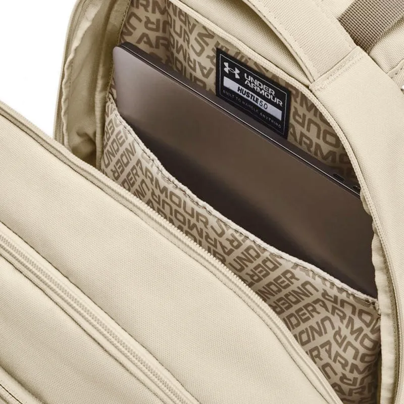 UNDER ARMOUR Hustle 5.0 Backpack (Khaki/Taupe/Taupe)