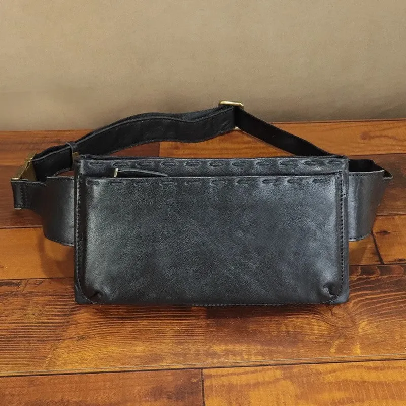 Vintage Womens Crossbody Chest Bag Leather Sling Bags For Women
