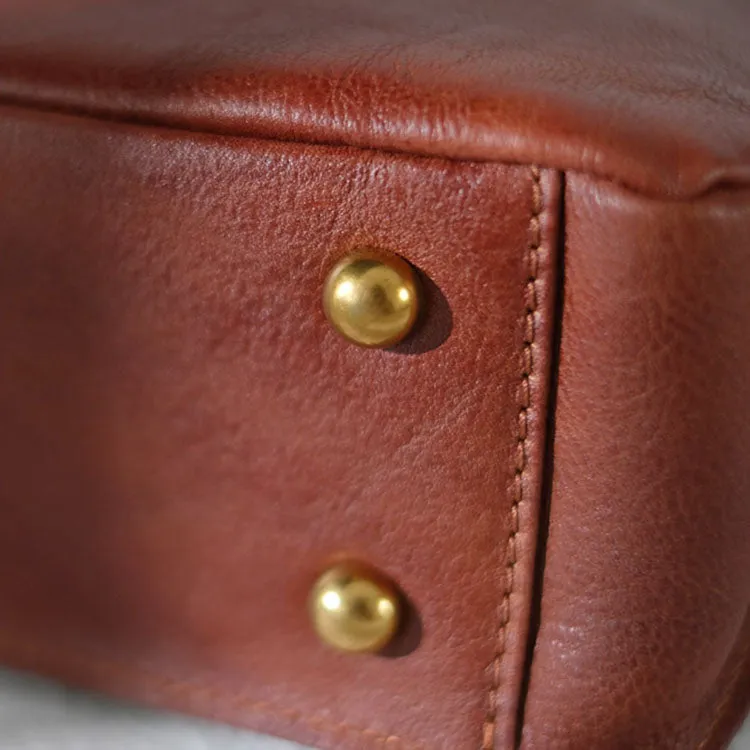 Vintage Women's Leather Top Handle Satchel Bag Purse Messenger Bag For Women