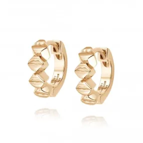 Vita Lips Huggies 18ct Gold Plated Earrings AE04_GP