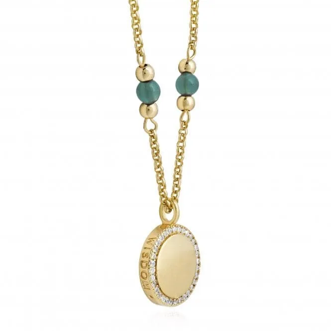 Wellness Gems Gold Aventurine 45cm With 5cm Extender Necklace 3847