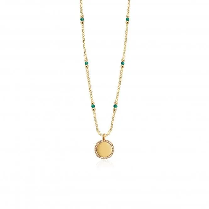 Wellness Gems Gold Aventurine 45cm With 5cm Extender Necklace 3847