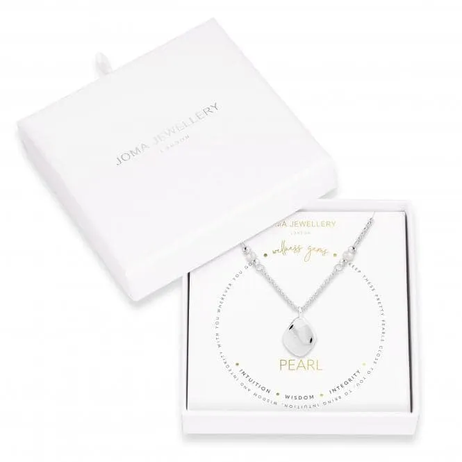 Wellness Gems Silver Pearl 45cm   5cm Extender Necklace 4225