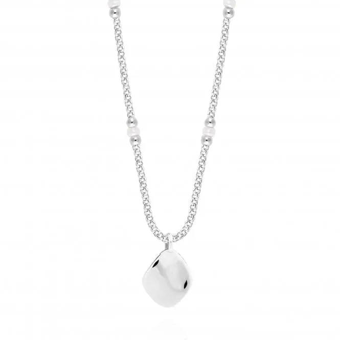 Wellness Gems Silver Pearl 45cm   5cm Extender Necklace 4225