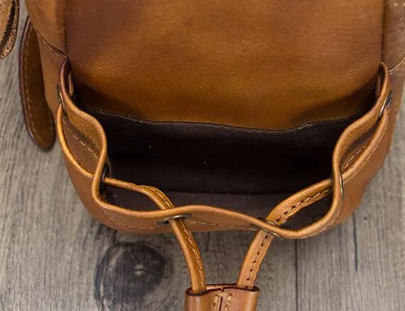 Womens Leather Sling Backpack Purse Chest Pack For Women